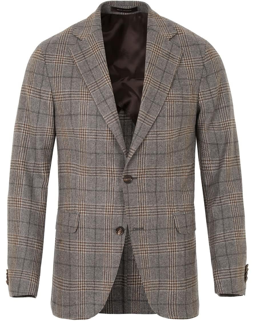 oscar jacobson egel check blazer grey Vakker Engros Salg hraup